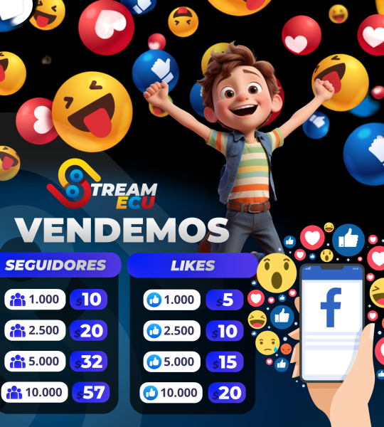 Facebook: Likes, Seguidores, Views, Comentarios