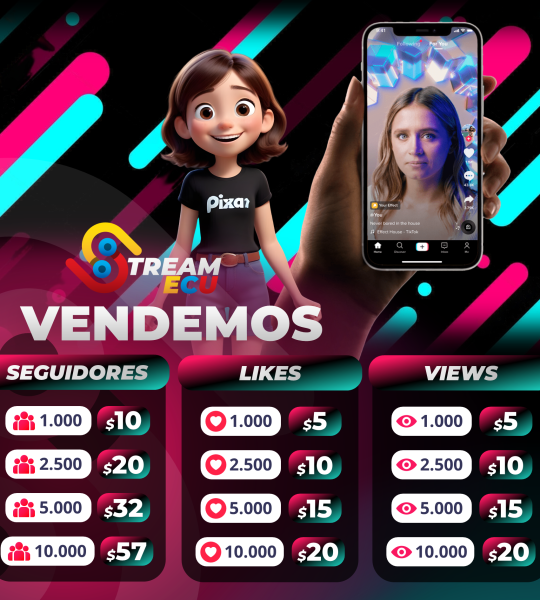 Tik Tok: Likes, Seguidores, Views, Comentarios